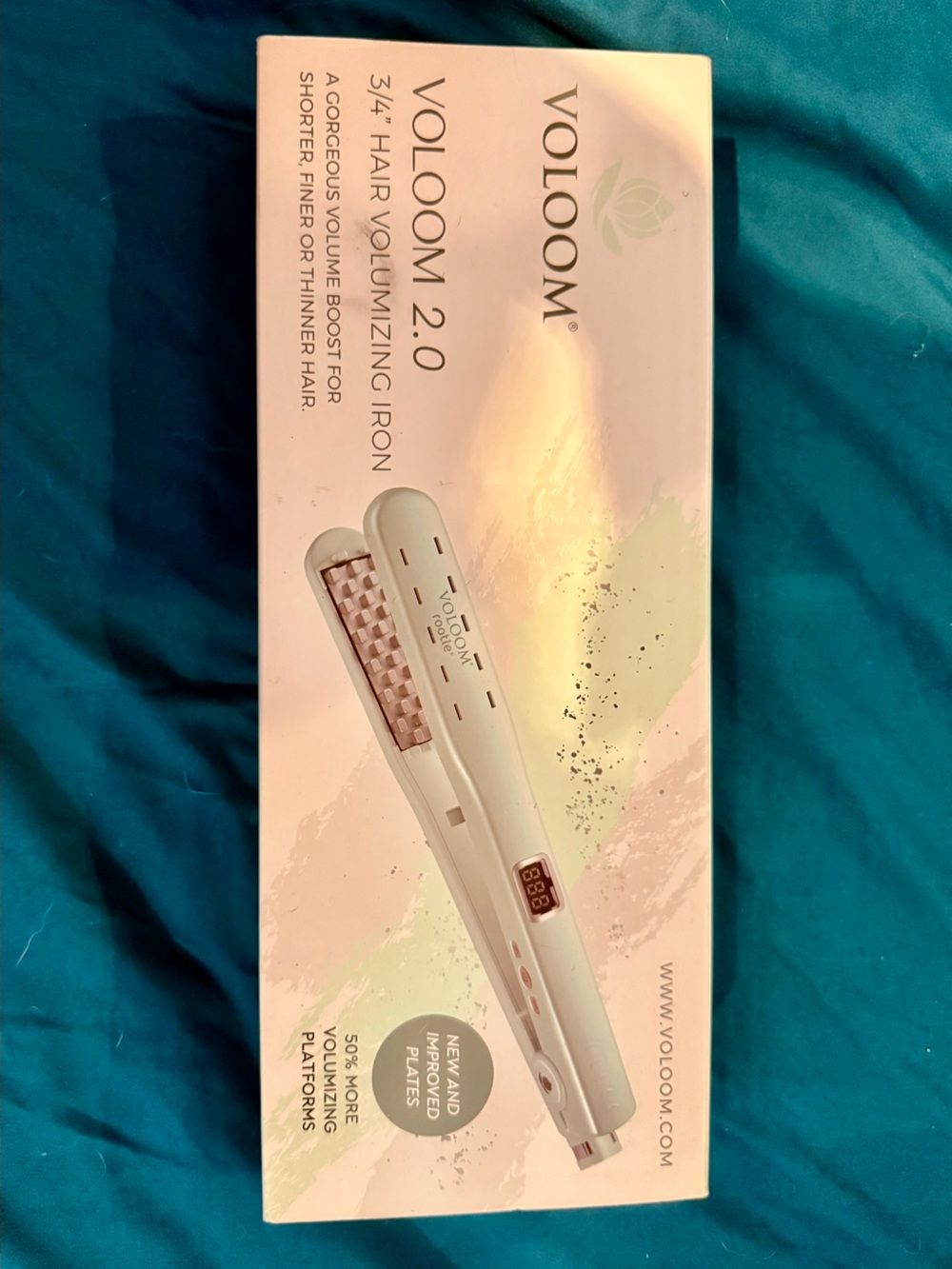 Voloom 2.0 White 3/4" Hair Volumizing Iron